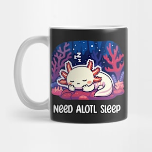 Cute Axolotl Sleeping Mug